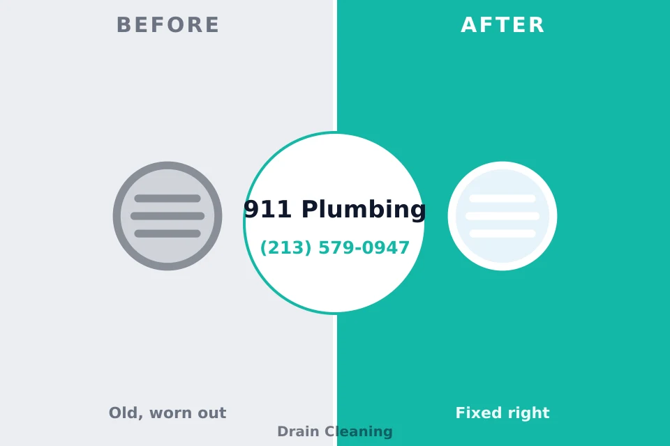 Before and after: plumbing repair Stafford Courthouse, VA